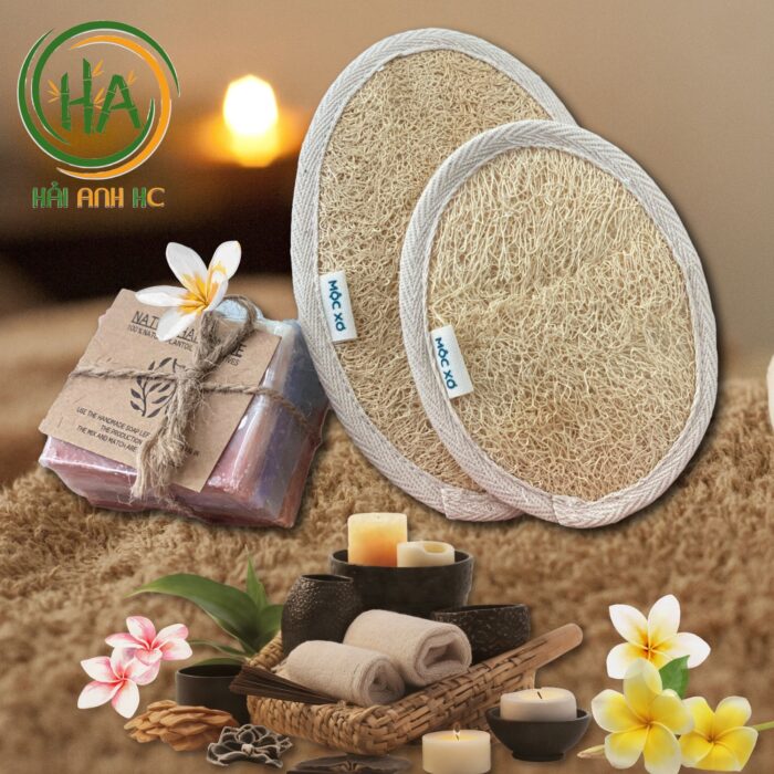 Bông Tắm Xơ Mướp Tự Nhiên, Sơ Mướp Tắm Tẩy Tế Bào Chết